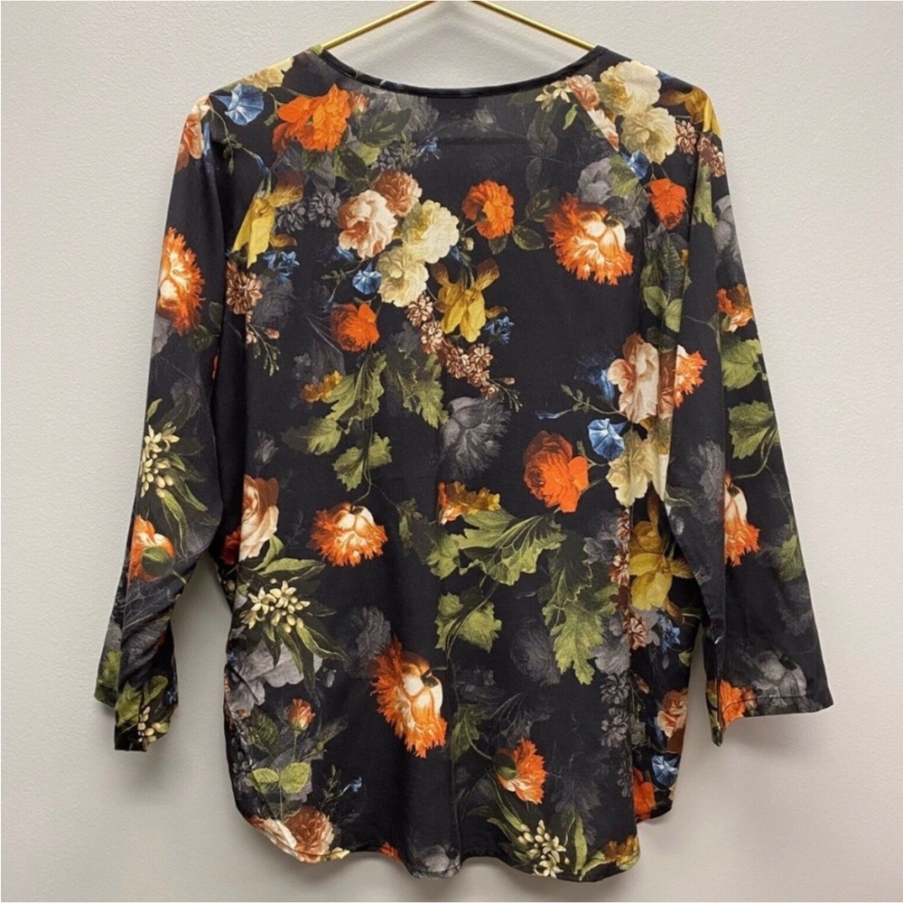 Anthropologie The Odells Floral V-Neck Top Blouse - Picture 6 of 9